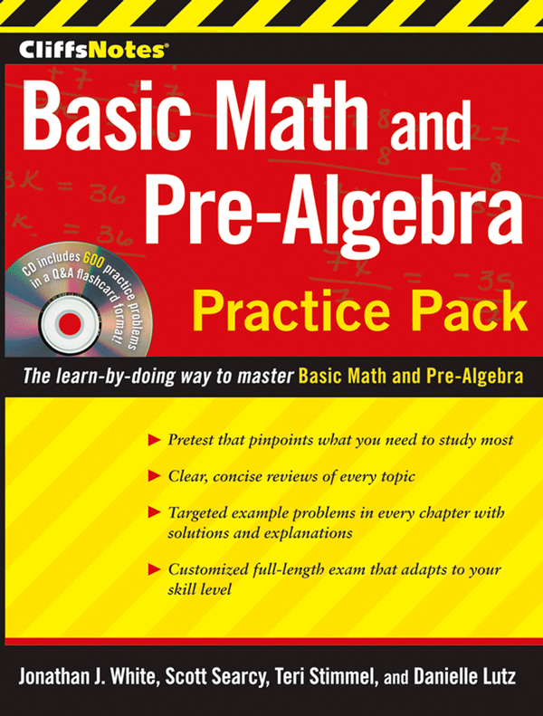 CliffsNotes Basic Math and Pre-Algebra Practice Pack
