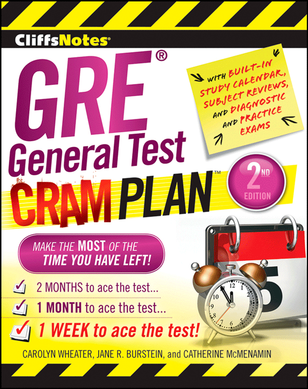 CliffsNotes GRE General Test Cram Person