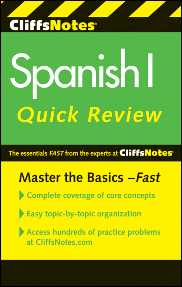 CliffsNotes Spanish I Quick Review Second Edition