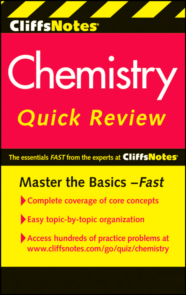 CliffsNotes Chemistry Practice Pack