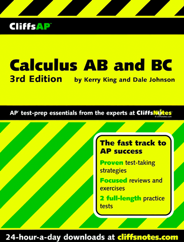 CliffsAP Calculus AB and BC Third Edition