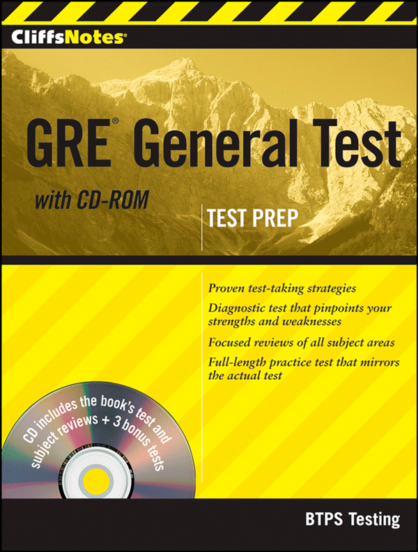 CliffsNotes GRE General Test with CD-Rom Second Edition