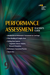 Performance Assessment Teacher's Guide Grade 9-9780544147713