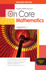 On Core Mathematics Algebra 1