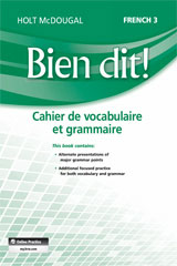 Vocabulary and Grammar Workbook Student Edition Level 3-9780547951850