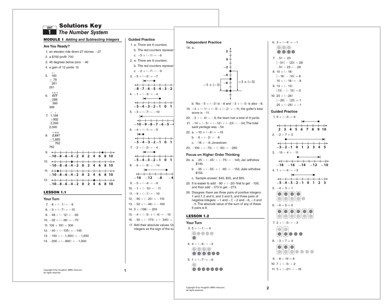 Where are Houghton Mifflin answer keys located?