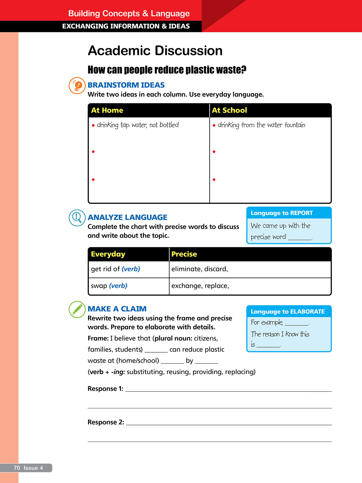 Academic Language Development HMH English 3D