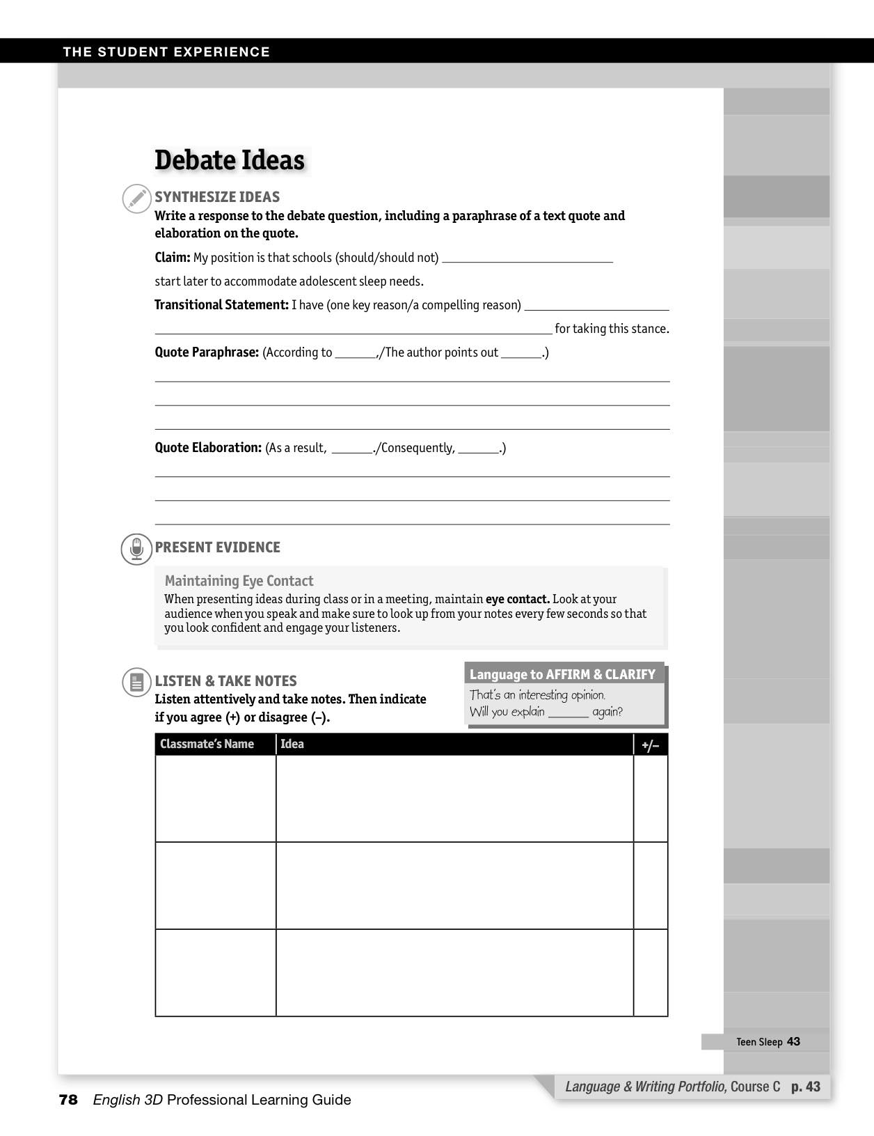 Professional Learning Guide Cource C