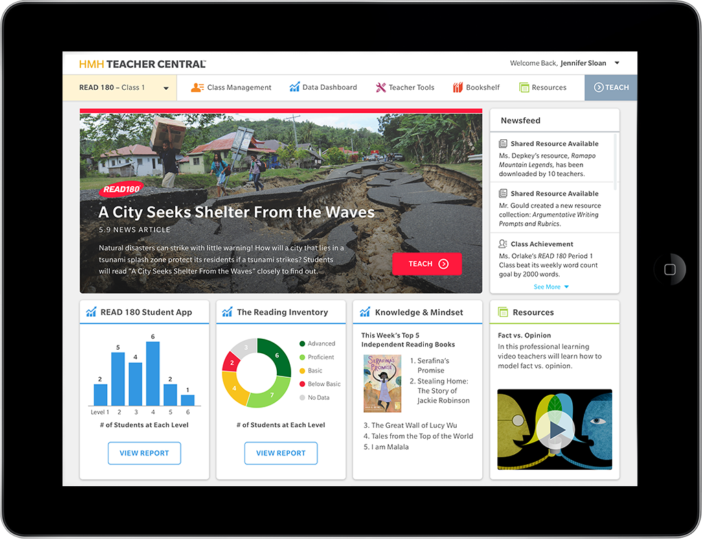 Stage A HMH Teacher Central