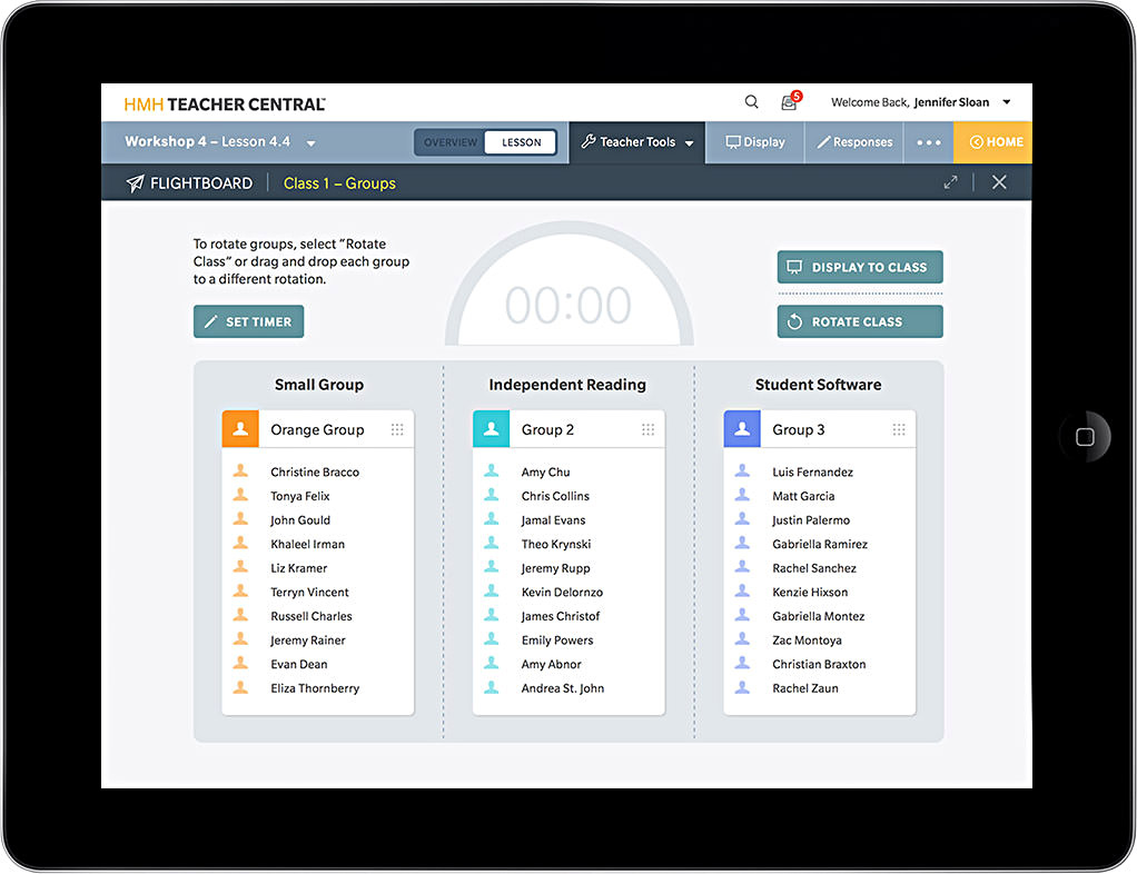 Stage A HMH Teacher Central