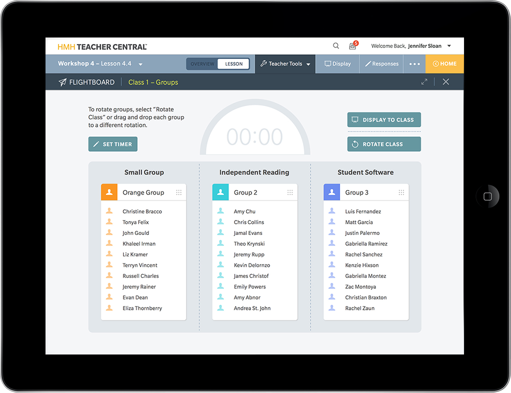 Stage B HMH Teacher Central