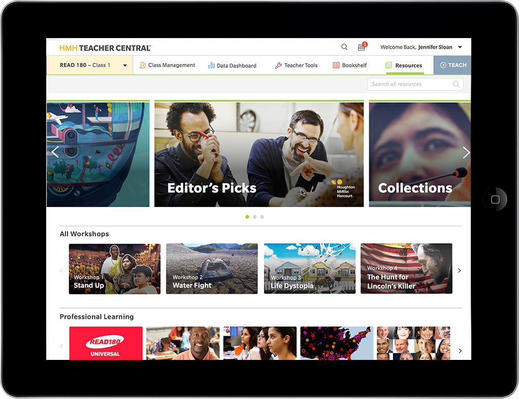 Stage B HMH Teacher Central