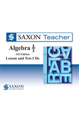 Saxon Teacher CD ROM 3rd Edition