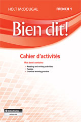 Cahier d&rsquo;activit&eacute;s Student Edition Levels 1A/1B/1-9780547951805