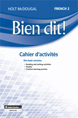Cahier d&rsquo;activit&eacute;s Student Edition Level 2-9780547951812