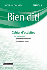 Cahier d’activités Student Edition Level 3-9780547951829