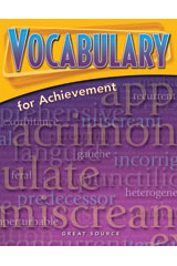 Order Vocabulary For Achievement Student Book 5 Pack Grade 10 Fourth Course Isbn 9780669520477 Hmh